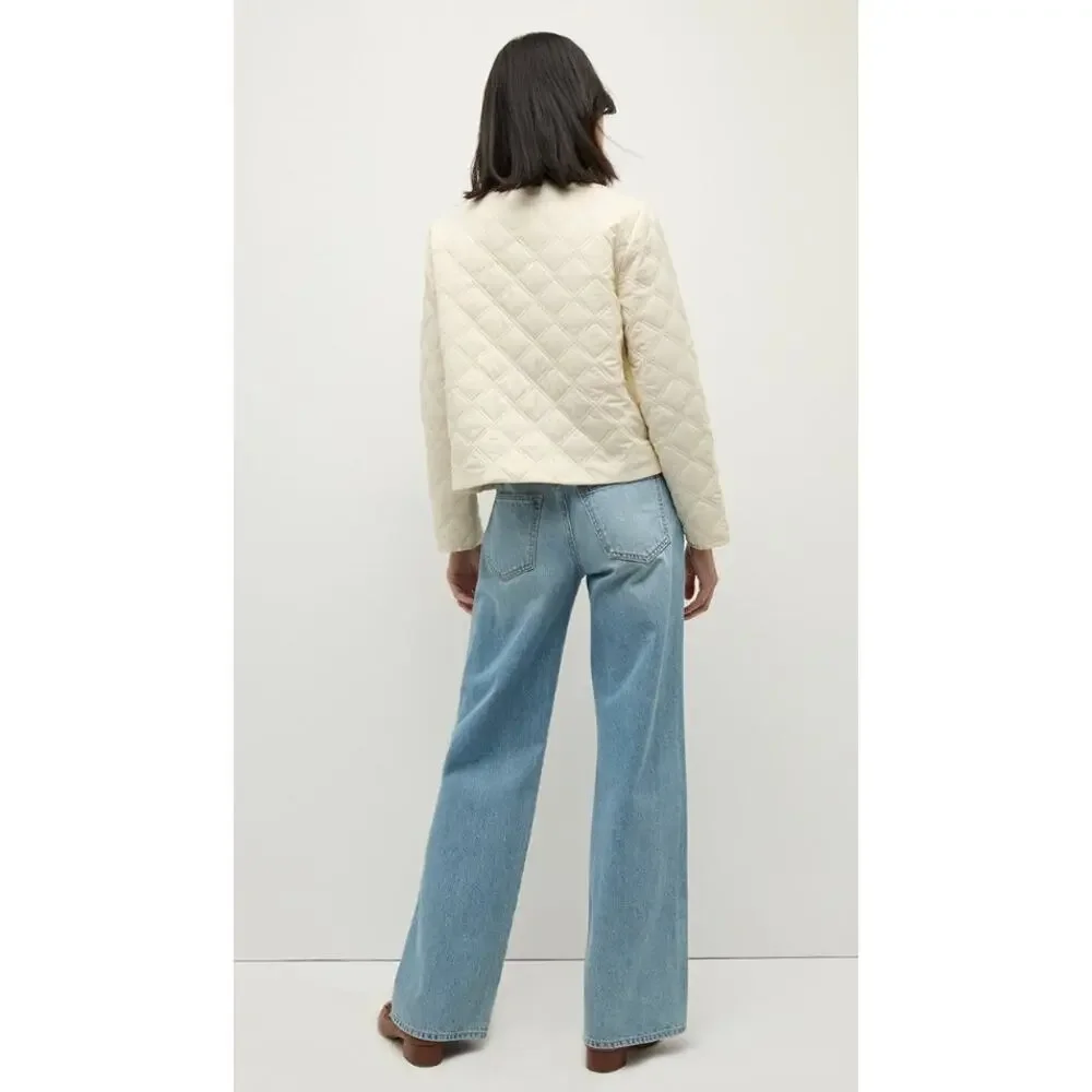Veronica Beard‎ Shalia Quilted Jacket in Ivory